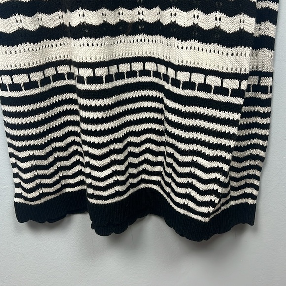 Joie black & white crochet sleeveless XL maxi dress NWT - Picture 3 of 11